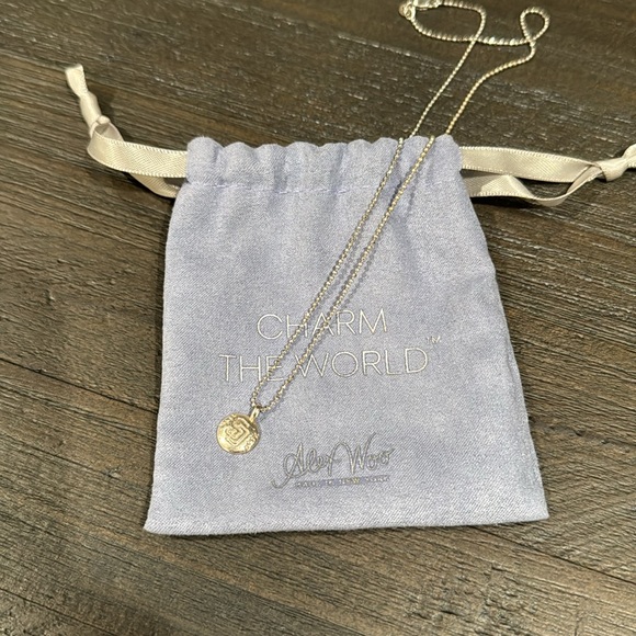 San Diego Padres Alex Woo Women's Sterling Silver Disc Necklace - Picture 5 of 5